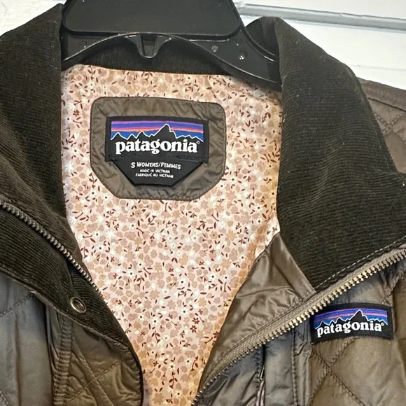Patagonia Women's Brown Quilted Puffer Jacket - Picture 2 of 4